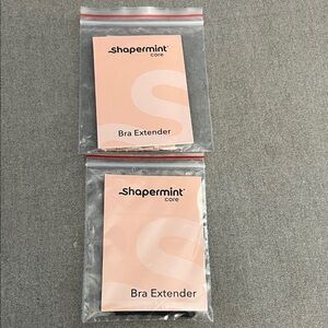 Shapermint Nude and Black Bra Extenders - Pack of 2